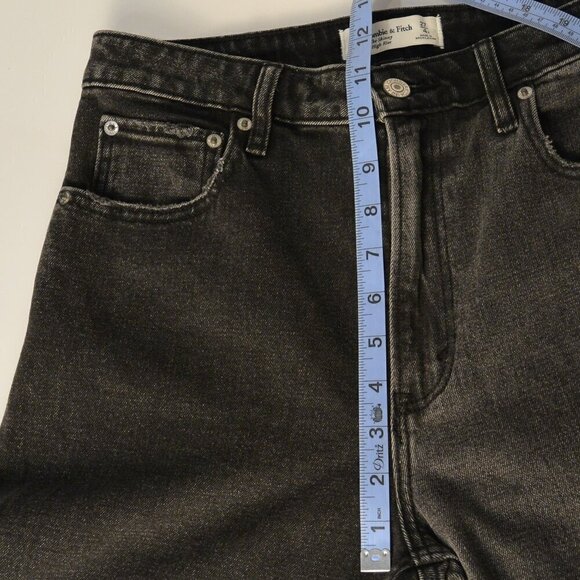 Abercrombie & Fitch Two Tone The Skinny High Rise Jean Black Women’s Size 27 4R - Picture 9 of 10